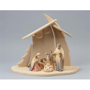 LI Stable Christmastree + 5 figurines Light nativity